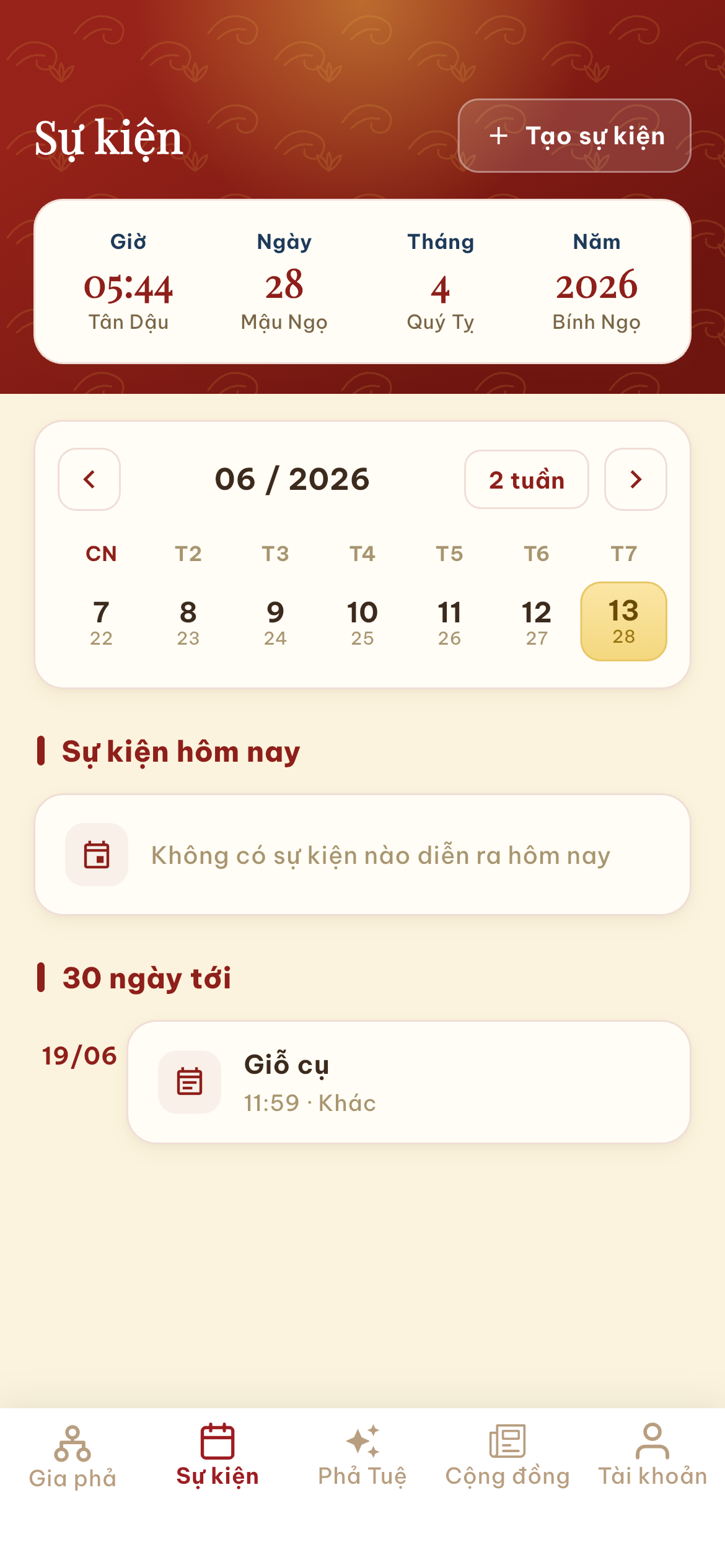 Sự kiện dòng họ